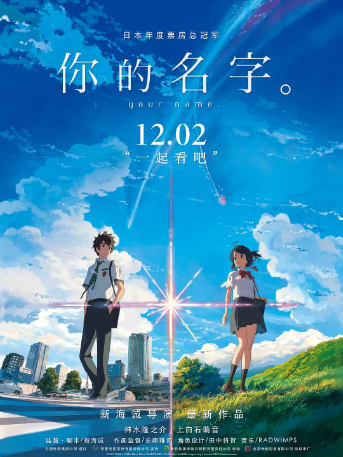 你的名字。 君の名は。 (2016) 高清1080P网盘免费下载 日语中字，堪称每一帧都是壁纸，漂亮到令人窒息！